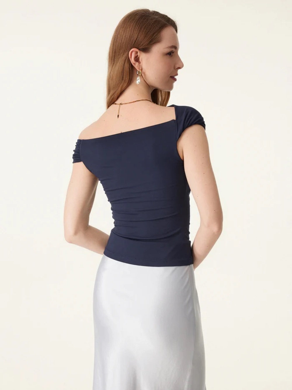 NWT OGL MULTIWEAR Eco-SkinKiss® Versatile Necklines Bra Top in Midnight Navy - Picture 8 of 10